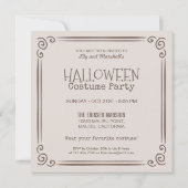 キャッスル&こうもり&カボチャハローウィンパーティ招待状 招待状 (裏面)