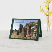 キャッスル・スコットラン空白のドへ カード (黄色い花)