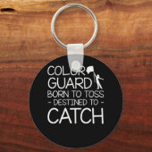 キャッチする生まれためにのカラーガードのトス キーホルダー (正面)