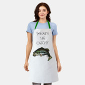 「キャッチとは何か？」 エプロン (着用した状態)