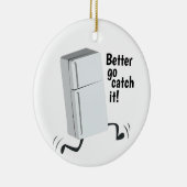 キャッチの実行 セラミックオーナメント (右)