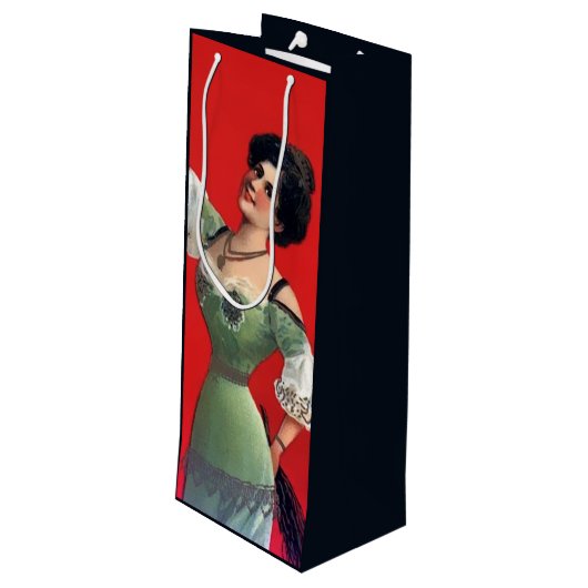 キャッチクランプスワイン抱き枕 ワインギフトバッグ (裏面アングル)