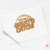 キャッチッ素晴らしク！カスタムステッカー ラウンドシール (封筒)