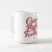 キャッチフライトなし感覚フェミニン – トラベルサス コーヒーマグカップ (正面左)