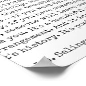 キャッチャー・イン・ザ・ライ引用文 ポスター (角)