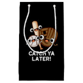 キャッチヤ後おもしろいの野球プンダークBG スモールペーパーバッグ (正面)