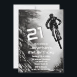 キャッチングエア – マウンテンバイクスケッチ21st誕生日 招待状<br><div class="desc">このマウンテンバイク21thの誕生日パーティの招待状は、素晴らしいトレイル上の空気をキャッチするマウンテンバイクの鉛筆画を特徴とする。</div>