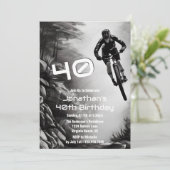 キャッチングエア – Mountain Bike Sketch 40th Birthday 招待状 (スタンド正面)