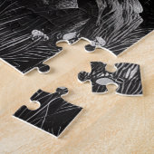 キャッチ空気 – マウンテンバイクデジタル鉛筆スケッチ ジグソーパズル (側面)