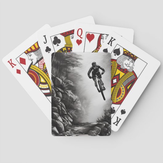 キャッチ空気 – マウンテンバイクデジタル鉛筆スケッチ トランプ (裏面)