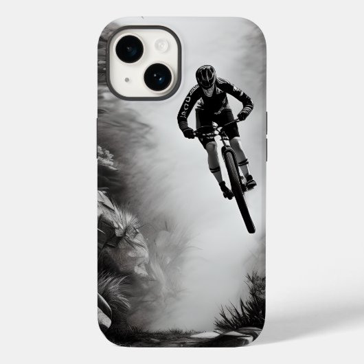 キャッチ空気 – マウンテンバイクデジタル鉛筆スケッチ Case-Mate iPhoneケース (裏面)