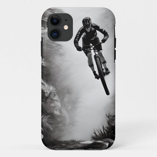 キャッチ空気 – マウンテンバイクデジタル鉛筆スケッチ Case-Mate iPhoneケース (裏面)