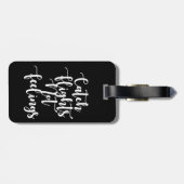 キャッチ飛行ではなく感覚引用文、黒人女性 ラゲッジタグ (裏面横)