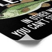 キャッチ・アンド・リリースおもしろい魚釣り ポスター (角)