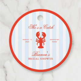 キャッチ・オブ・ザ・デイ 赤と青の結婚前お祝い フェイバータグ