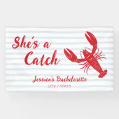 キャッチ・ザ・ロブスター・バチェロレッテ・パーティー 横断幕 (横)