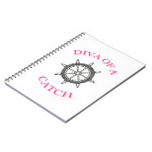 キャッチ・スパイラル・ノートブ航海のックのDIVA ノートブック (左側)