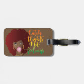 キャッチ・フライト感覚Red Afro Bublegum Brown ラゲッジタグ (裏面横)