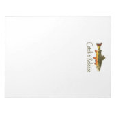 キャッチ&リリーストラウト魚釣り ノートパッド (正面)