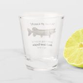 『キャッチ・魚釣り・結婚パイクのデート』 ショットグラス (裏面)