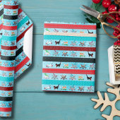 キャッツおもしろいウィンターワンダーランドホリデー ラッピングペーパーシート