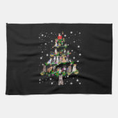 キャッツおもしろいクリスマスツリーティーオーナメントデコールギフト キッチンタオル (横)