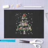 キャッツおもしろいクリスマスツリーティーオーナメントデコールギフト 薄葉紙 (クラフト)