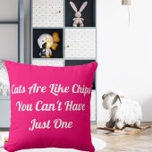 キャッツおもしろいパーソナライズされたクールペット引用文ピンク クッション