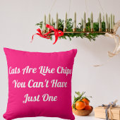 キャッツおもしろいパーソナライズされたクールペット引用文ピンク クッション