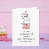 キャッツおもしろいラブボックス名前をカスタムする誕生日 カード