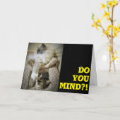 キャッツおもしろい、カード カード (黄色い花)