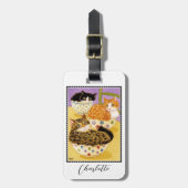 キャッツお洒落インボウル名前をカスタムする ラゲッジタグ (正面縦)