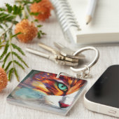 キャッツアイデザイン キーホルダー (正面右)