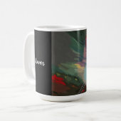 キャッツアイデザイン コーヒーマグカップ (正面左)