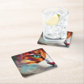 キャッツアイデザイン スクエアペーパーコースター (インサイチュ)