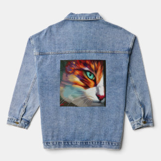 キャッツアイデザイン デニムジャケット