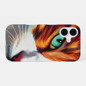 キャッツアイデザイン iPhone 16ケース (裏面横)