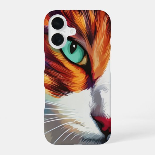 キャッツアイデザイン iPhone 16ケース (裏面)
