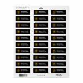 キャッツアイネブラNGC 6543色複合アドレス ラベル (フルシート)