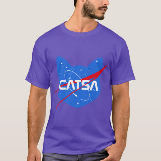 キャッツアスペースキャットNASAパロディ Tシャツ