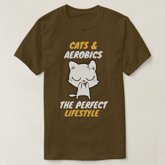 キャッツアンペアエアロビクスライフスタイル Tシャツ (デザイン正面)
