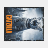 キャッツィラおもしろいキャットミームフリースブランケット フリースブランケット (正面(横))