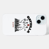 キャッツィラおもしろい- Cat Godzilla Parody Case-Mate iPhoneケース (裏面 (横))