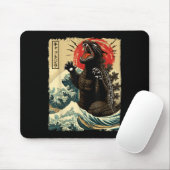 キャッツィラキャットアおもしろいートキャット日本のウィメン男性へズ マウスパッド (マウス)