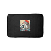 キャッツィラ日本の猫アおもしろいートギフト男性へ バスマット (正面)