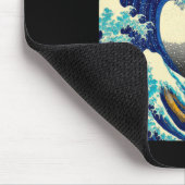 キャッツィラ日本の猫アおもしろいートギフト男性へ マウスパッド (コーナー)