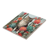 キャッツィーズの中の猫 |猫好き タイル (側面)