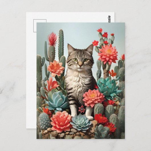 キャッツィーズの中の猫 |猫好き ポストカード (正面/裏面)