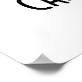 キャッツウィスカーおもしろいベーキングパン ポスター (角)