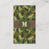 キャッツウッドランドカモフラージュ縦型名刺 名刺 (裏面)